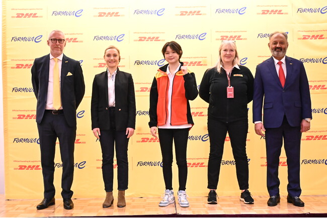 野田 樹潤選手がDHLのフォーミュラEアンバサダーに就任