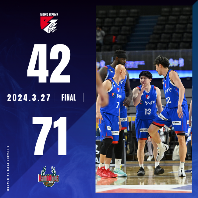 B2福岡｜悪い流れを断ち切れず、奈良に痛恨の敗戦