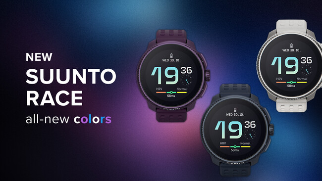 パフォーマンスウォッチ「SUUNTO RACE」の新色3モデルを発売