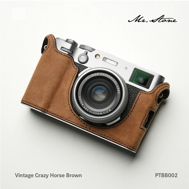 【Mr. Stone】フジフィルム X100VI 専用の本革ボディーケース新発売。