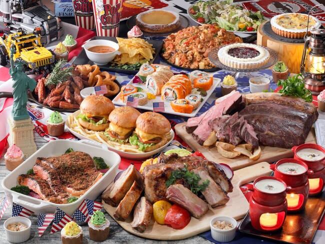 【ANA クラウンプラザホテル成田】アメリカをテーマにした食欲そそる、食べ応え抜群なビュッフェを4月27日(土)GW期間より販売開始。