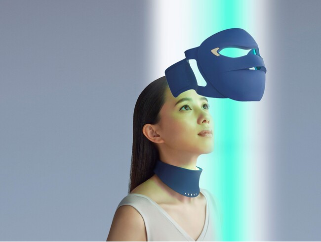 1回10分*1、新発見の緑LED搭載で美肌へ導く、話題のマスク型美顔器『ブルーグリーンマスク』