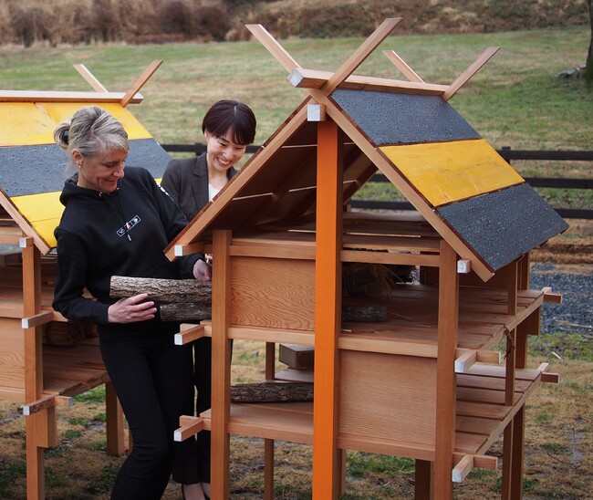 4度のＦ１世界チャンピオン「セバスチャン・ベッテル」の昆虫ホテルを山田みつばち農園で間近に見ることができます！