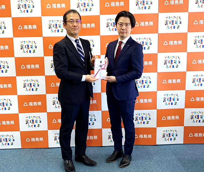 福島日産、福島県「ふくしまウクライナ避難民支援金」へ寄付。