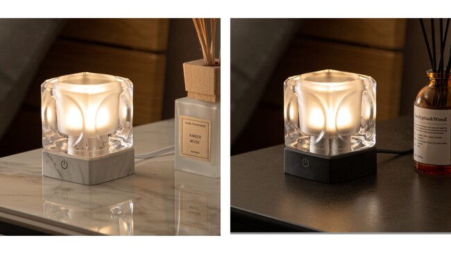 お部屋に合わせて選べる4色！人気のLEDテーブルランプLUMILAに石目とダークグレーの新色が登場。