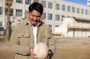 母校に訪れ当時を思い出す姫野選手 母校に訪れ当時を思い出す姫野選手