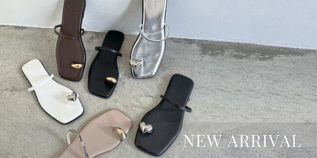 【Re:EDIT（リエディ）】春夏の足元を華やかに飾る、リングモチーフのフラットサンダルが4月1日(月)12：00～新登場！