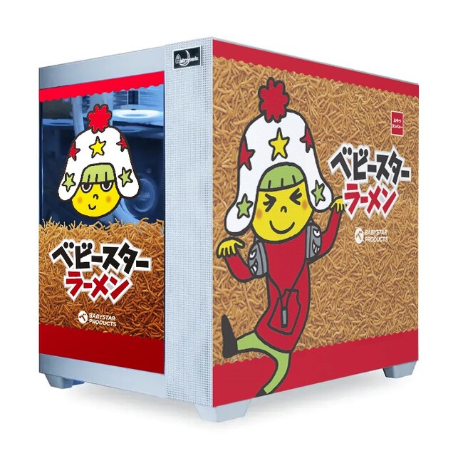 ハイスペックPCにもベビースター!?世界で1台だけの特別なPC。インテリアにもなる“光る”ゲーミングPC「Astromeda」× ベビースター
