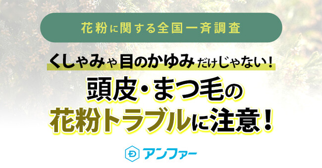 【アンファー　花粉に関する全国一斉調査】花粉症罹患率が高い都道府県は同率1位で「福井県」「群馬県」という結果に　花粉症に対して罹患不安がある人も昨年から108％増加