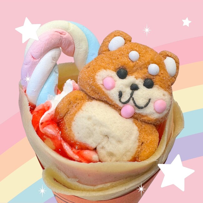 原宿発！！ちょー可愛い”柴犬クレープ”を発売開始！『Crepes原宿すまいる』より新登場！原宿の竹下通りに映える♪ふわ可愛い新作スイーツ！！