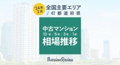 「マンションレビュー」2024年2月　全国中古マンション相場推移を発表