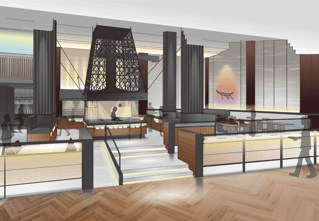 北海道リゾート鶴雅より「サロマ湖 鶴雅リゾート」ビュッフェレストラン「ラ・メール」は、オホーツクの歴史文化やサロマ湖の自然風景をモチーフにしたモダンな施設として4月26日リニューアルオープン！