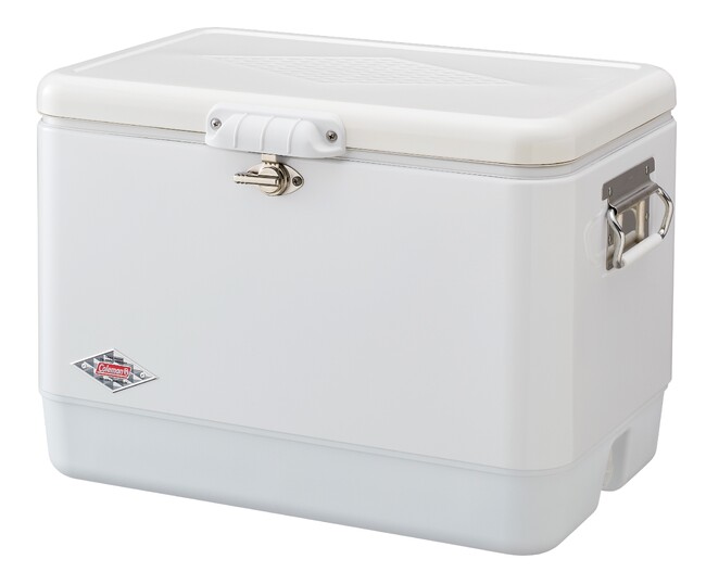 コールマン、歴史あるクーラーボックスから70周年記念モデルが登場！『54QT 70thリミテッド スチールベルトクーラー』を発売