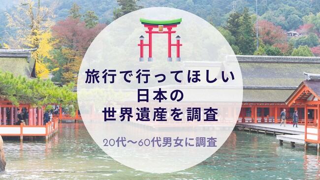 旅行で行ってほしい日本の世界遺産を調査｜沖縄旅行＆リゾート・ホテル情報サイトがアンケート