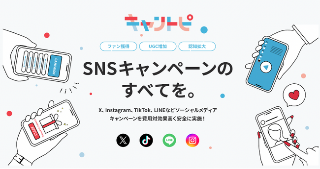 あらゆるSNSキャンペーンに対応！「キャントピ」がリニューアル
