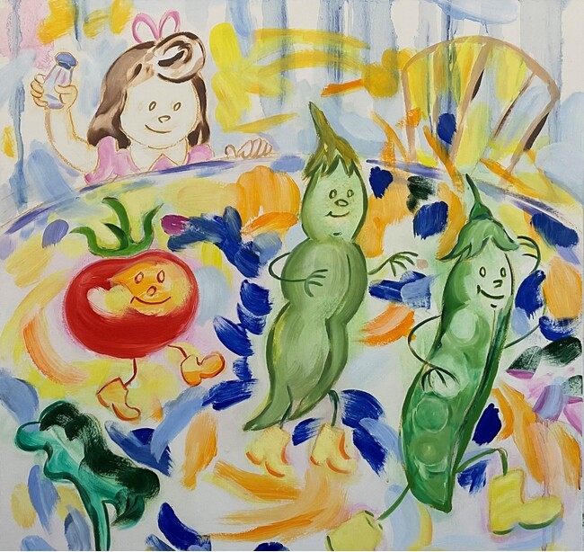 【京都 蔦屋書店】石田恵嗣 個展「How would you like your eggs？」を、4月23日（火）より京都で初開催。色彩と余白の中の物語に誘われ、観る者の視線と発想が自由になる作品群。
