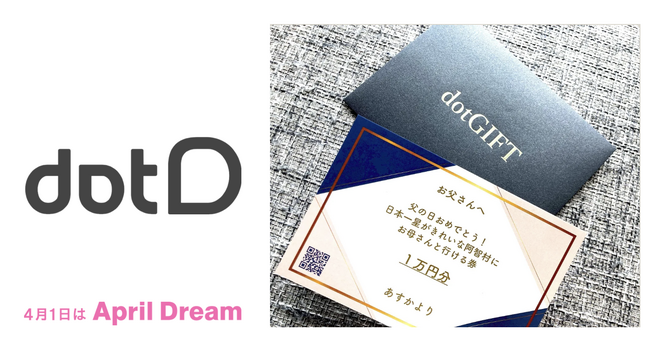 相手の願いを叶えるギフトカード「dotGIFT」4月1日よりNYを含めた全世界の結婚式場で提携開始