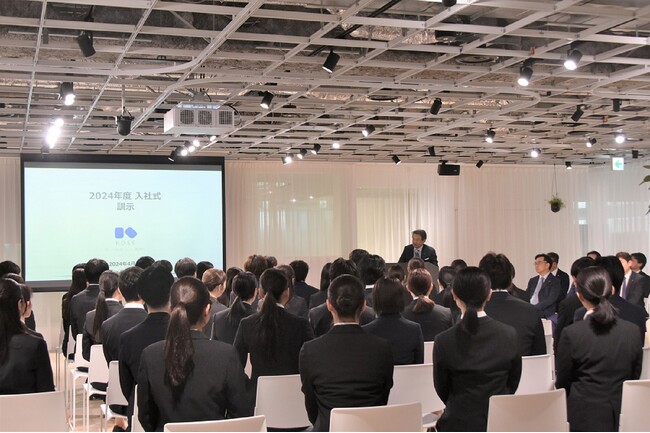 コーセー　2024年度　入社式を開催