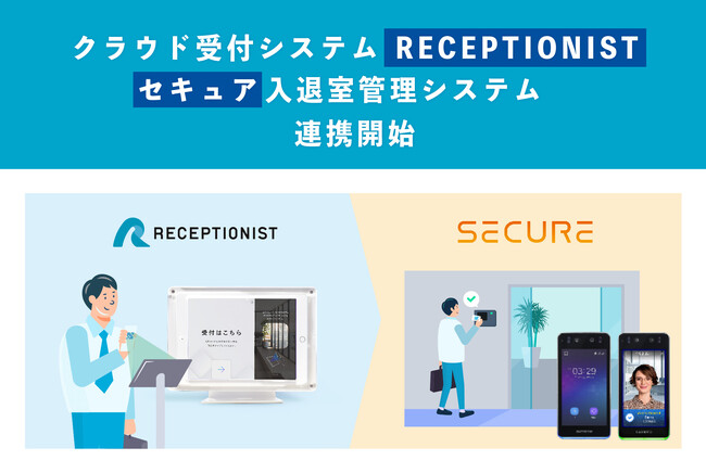 セキュアの入退室管理システムとクラウド受付システム「RECEPTIONIST」が連携を開始