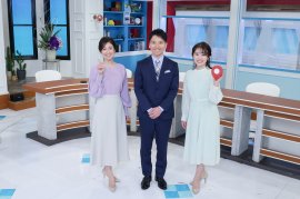 左から 小嶋沙耶香・吉弘 翔・野村 舞 (HOMEアナウンサー) 左から 小嶋沙耶香・吉弘 翔・野村 舞 (HOMEアナウンサー)