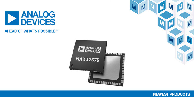 マウザー、Analog Devicesの産業およびウェアラブル向けMAX32690 Arm Cortex-M4Fマイクロコントローラの取り扱いを開始