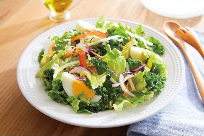 利用者が商品開発に協力　すべて国産野菜の「10品目の彩りリーフサラダ」登場