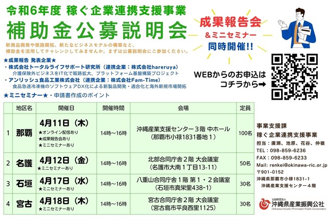 令和６年度　稼ぐ企業連携支援事業　公募説明会を開催します！