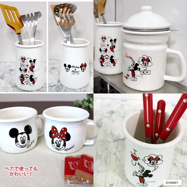 【ミッキー＆ミニー】ラブリーなホーローが登場！