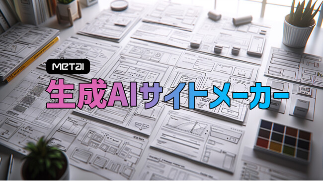 MetAI「生成AIサイトメーカー」登場！AIがWebサイト制作を50％以上加速し、LP最短1日、サイト制作一週間で高品質なサイトを