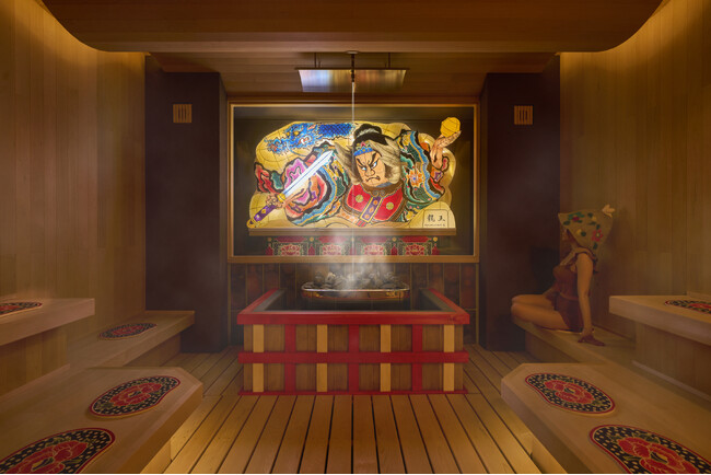 【星野リゾート　青森屋】ねぶたが迫り、祭囃子の盛り上がりに合わせたオートロウリュでととのう「青森ねぶたサウナ」誕生！｜オープン日：2024年4月3日