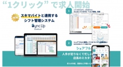 スキマバイトアプリ『シェアフル』とSaaS型シフト管理サービス『Sync Up』との機能連携を開始