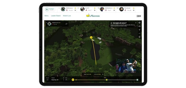 IBM watsonxがマスターズ・トーナメントのデジタル・プラットフォームに新しい生成AI機能を提供