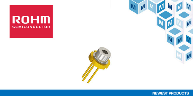マウザー、ROHMのRLD90QZWx 905nm Invisible Pulsedレーザーダイオードの取り扱いを開始