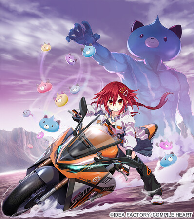 「ネプテューヌ」のバイクアクションゲーム『爆走次元ネプテューヌ VS巨神スライヌ』の公式サイトが公開！