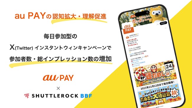 「au PAY」がShuttlerock BBFを活用して総IMP数1,083万を獲得