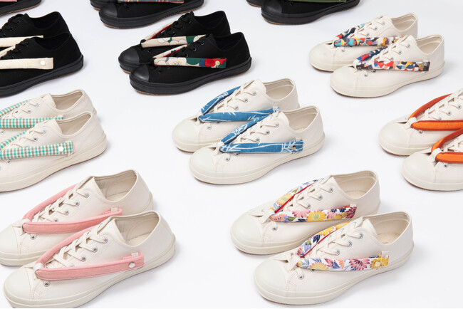 スニーカーに“花緒”をハンドメイドで取りつけた伝統文化イノベーション製品「HANAO SHOES」に、自分で花緒をカスタムできる新たなタイプが登場