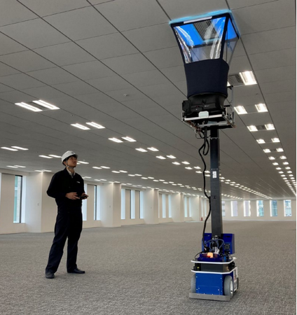 鹿島建設、カジマメカトロエンジニアリングと共同で風量測定ロボット「Air-vo(TM)」を開発