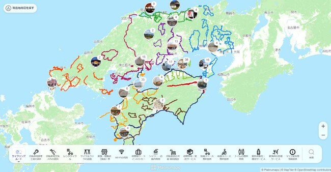 サイクリストサポート施設等を掲載したデジタルサイクリングマップを開設！登録施設・店舗を募集中！