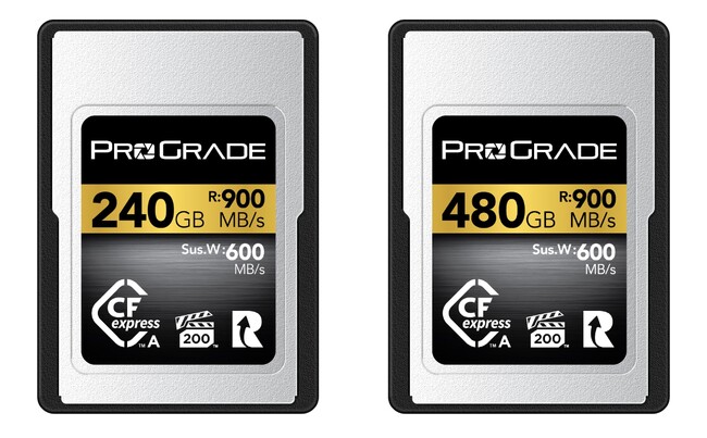CFexpress 2.0 Type A GOLD 240GB/480GBをAmazonで販売開始