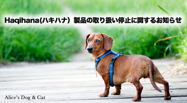当社によるHaqihana（ハキハナ）製品の取り扱い停止に関するお知らせ