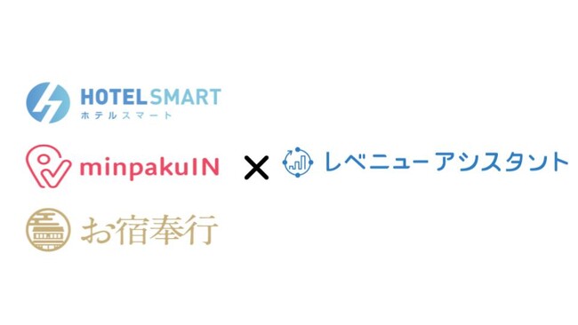 PMS・セルフチェックインシステムの「HOTEL SMART/minpakuIN/お宿奉行」がレベニューマネジメントシステムの「レベニューアシスタント」と連携開始