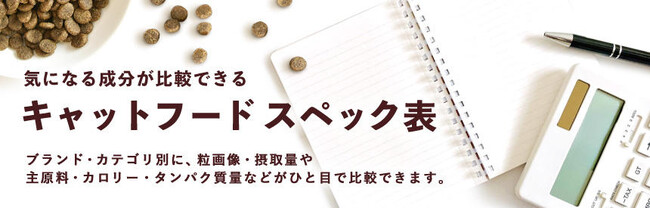 《tama》キャットフードのスペック表を公開