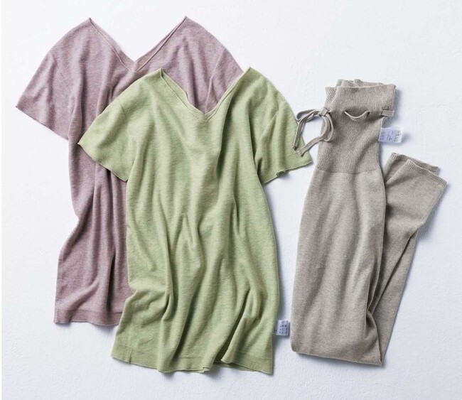 日本アトピー協会推薦品オーガニックコットン100％の「ニットトップス」と「ニットレギンス」がフェリシモから新登場