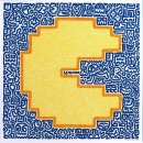 【Mr.Doodle】「Pac-Man」 シルクスクリーン 50×50cm 【Mr.Doodle】「Pac-Man」 シルクスクリーン 50×50cm