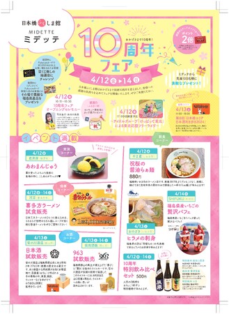 「日本橋ふくしま館１０周年フェア 」開催