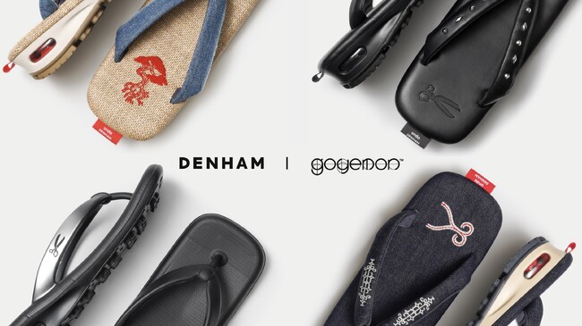 【4/12(金)】DENHAM × goyemon コラボによる雲駄が4型リリース。#雪駄 #スニーカー
