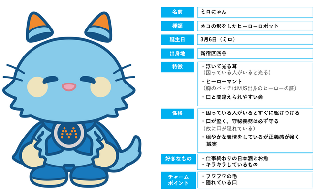 ミロク情報サービス公式キャラクター『ミロにゃん』誕生！