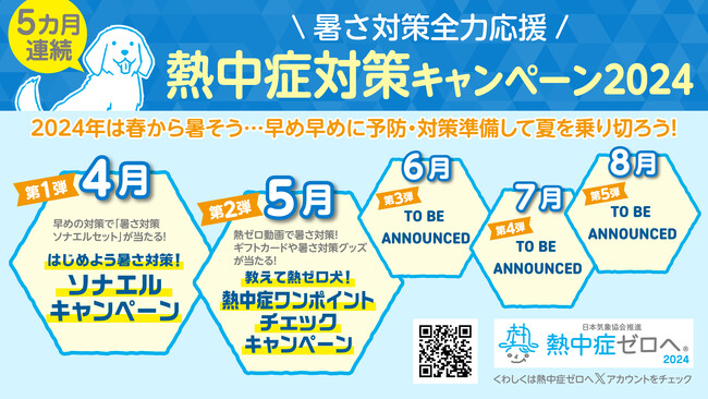 暑さ対策全力応援　5カ月連続キャンペーン実施