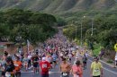 コース上を走るランナー