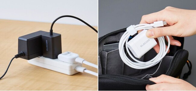 外出先や時間がない時も安心！iPhoneを約30分で50%まで充電できるスリムなデザインのUSB AC充電器を新発売